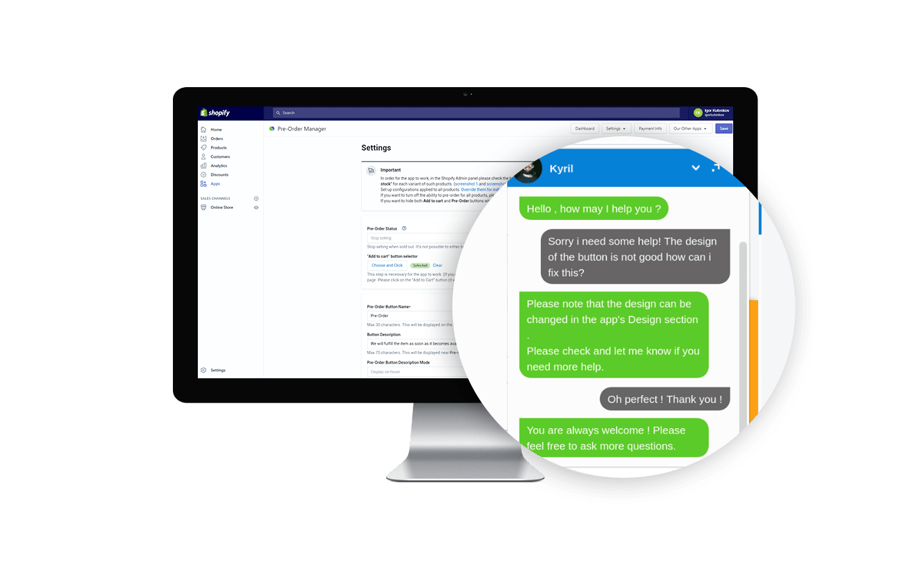 Pre-Order Manager integration with other apps