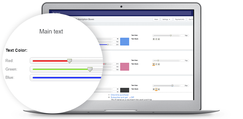 Recurring Payments App design customization