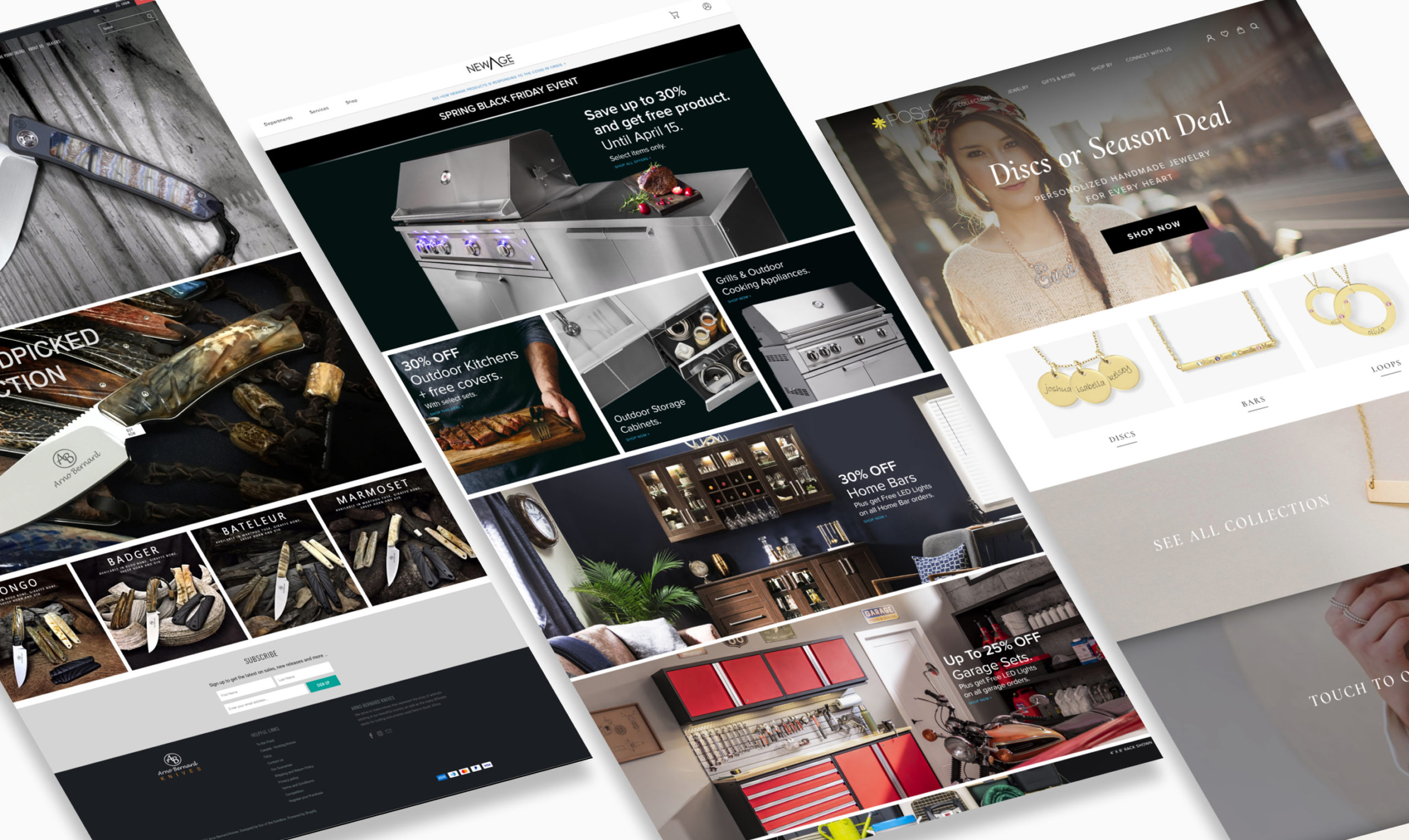 Portfolio for Shopify Design services