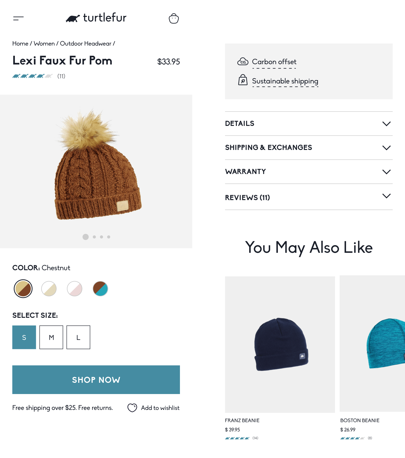 Mobile version of Product page layout