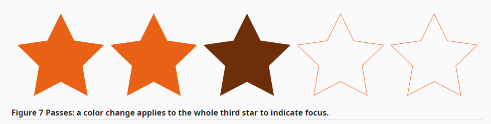 This is a correct example of color changer stars that were unpainted became painted (changed color). Stars in focus are different in color from out-of-focus stars.
